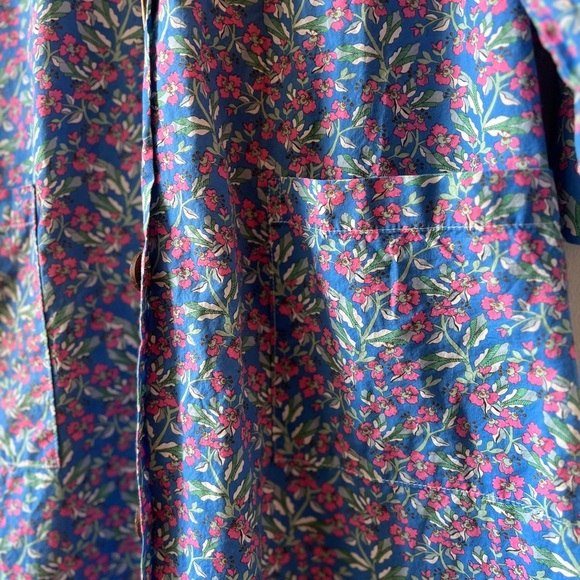 49th Apparel Floral Button Up Boyfriend Nightshirt XS GUC - Picture 2 of 13